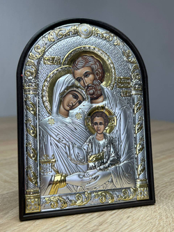 Св. Семейство, икона арочная, пластик 96х138