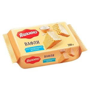 Вафли Яшкино со сливочным вкусом 200 гр/шт