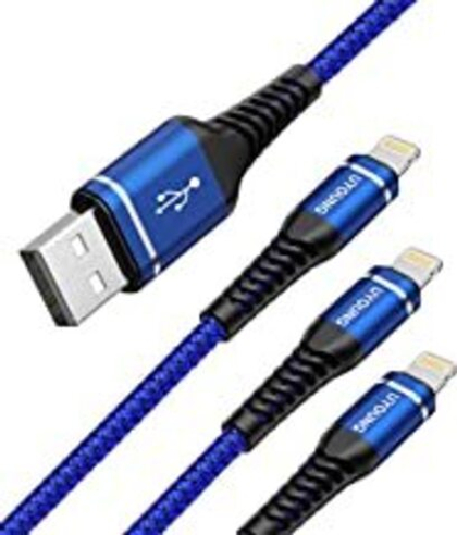 USB cable Lightning X700 15см Blue Mizoo