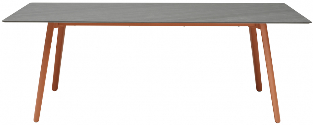 Стол ламинированный раздвижной Scab Design Squid Extendable, терракотовый, сланец