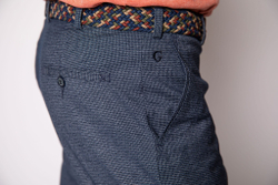 Брюки мужские молодёжные стильные полуклассика кэжуал в мелкую клетку клетчатые зимние осенние весенние демисезонные синие серые 52 XL 2XL XXL размер 170 176 182 188