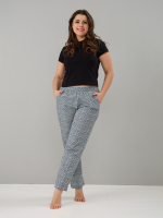 Брюки Б-18/ромбики-серочерные