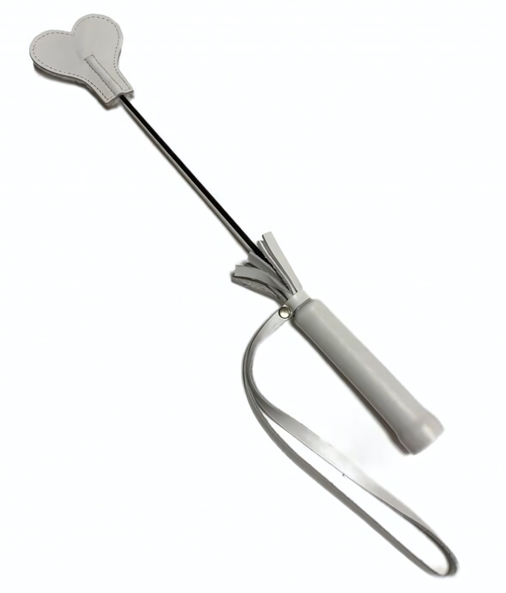 Белый кожаный мини-стек - 36 см. (Цвет: белый)