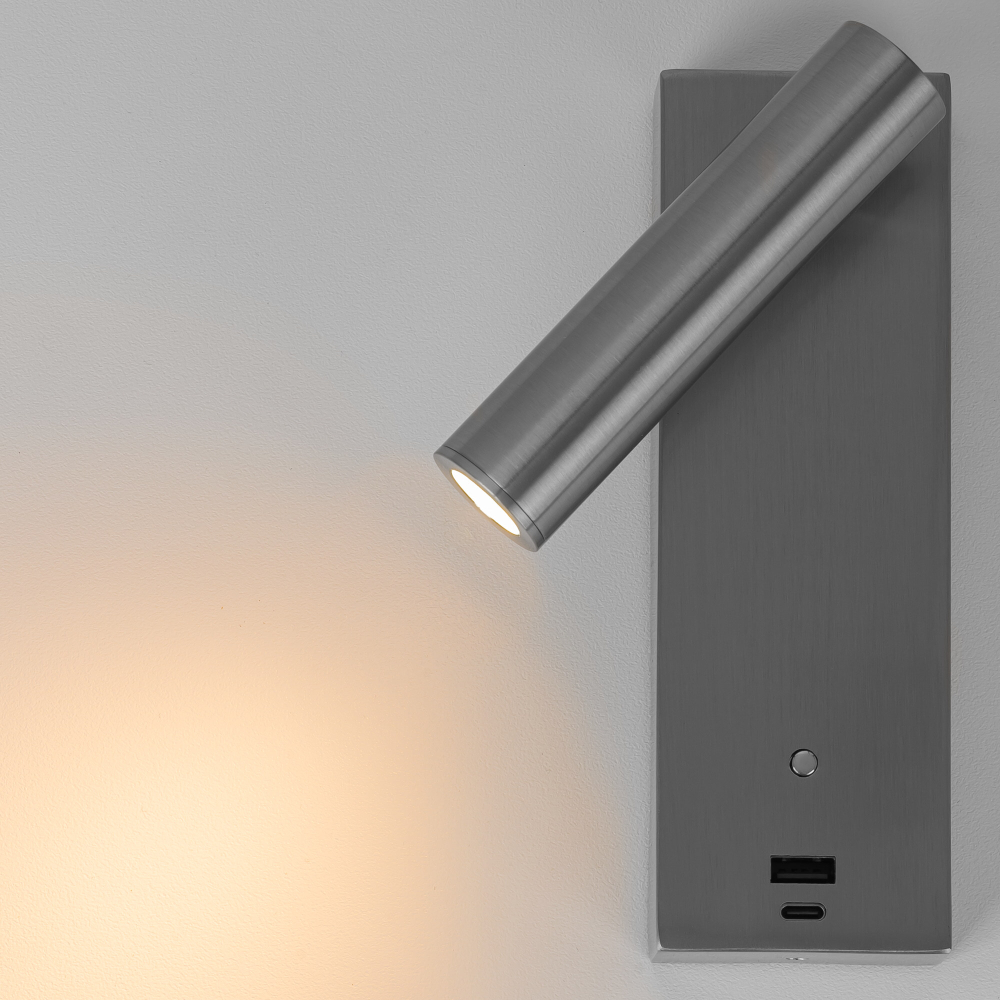 Citilux Декарт CL704432 LED USB Светильник с выключателем Матовый Хром