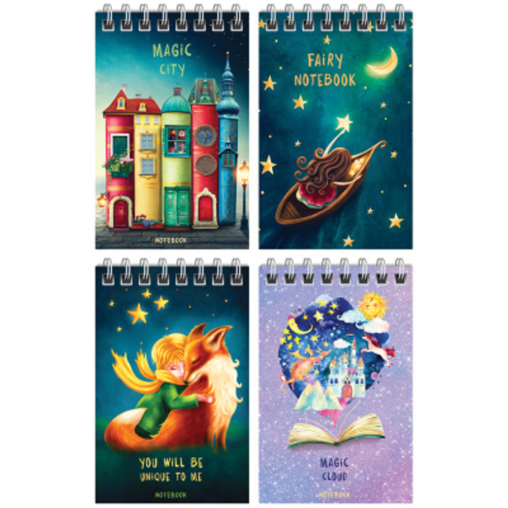 Блокнот А7 40л. на гребне ArtSpace "Сказочный. Fairy world "