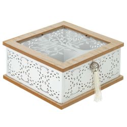 GAEM Шкатулка для чайных пакетиков, L18,5 W18,5 H9 см