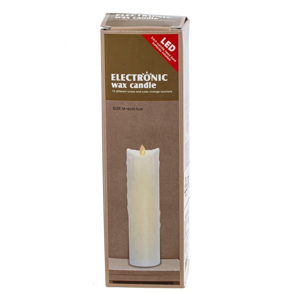 GAEM Изделие декоративное "Свеча" (подсвет, AAAх2 н/п) L6 W6 H20 см