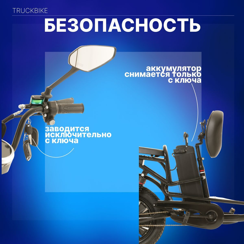 Электровелосипед для взрослых HNT G-1 с Амортизатороми 60/28Ah дисковые-гидравлические томоза ,черный