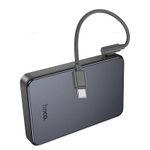 Hoco J170 Starlight 22.5W+PD20W универсальный портативный аккумулятор с кабелем (10000mAh) (metal grey)