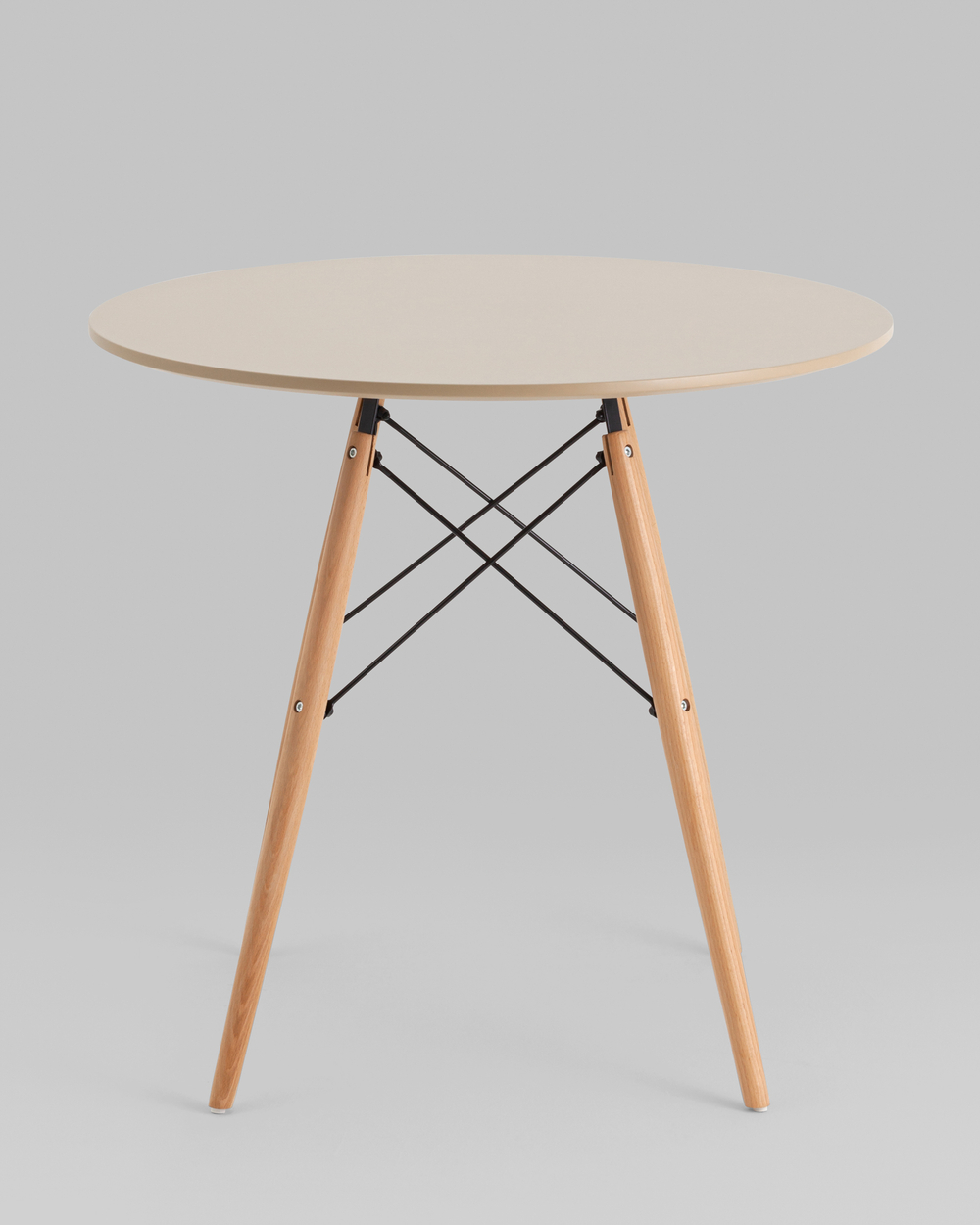 Стол Eames DSW NEW D80 бежевый