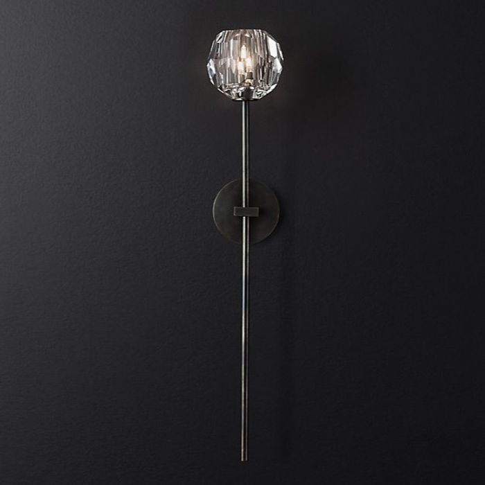 Бра Restoration Hardware Boule De Cristal Grand Single Sconce Bronze