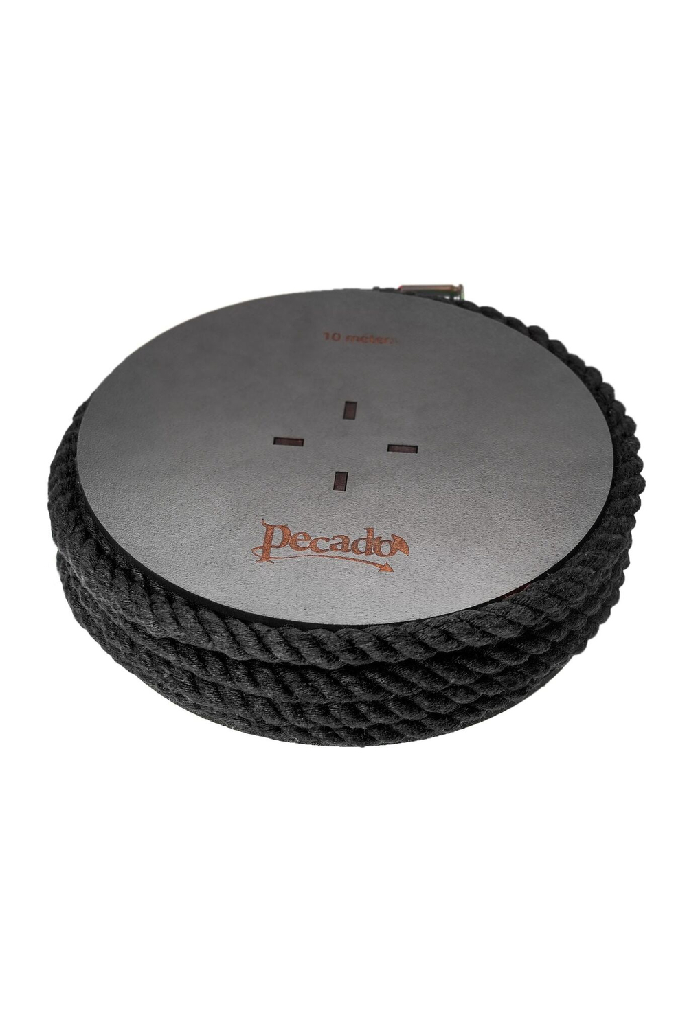 Черная веревка для шибари на катушке - 10 м.