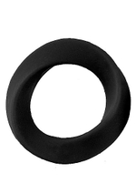 Чёрное эрекционное кольцо Infinity XL Cockring (Цвет: черный)