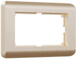 Рамка для двойной розетки Stream (шампань)