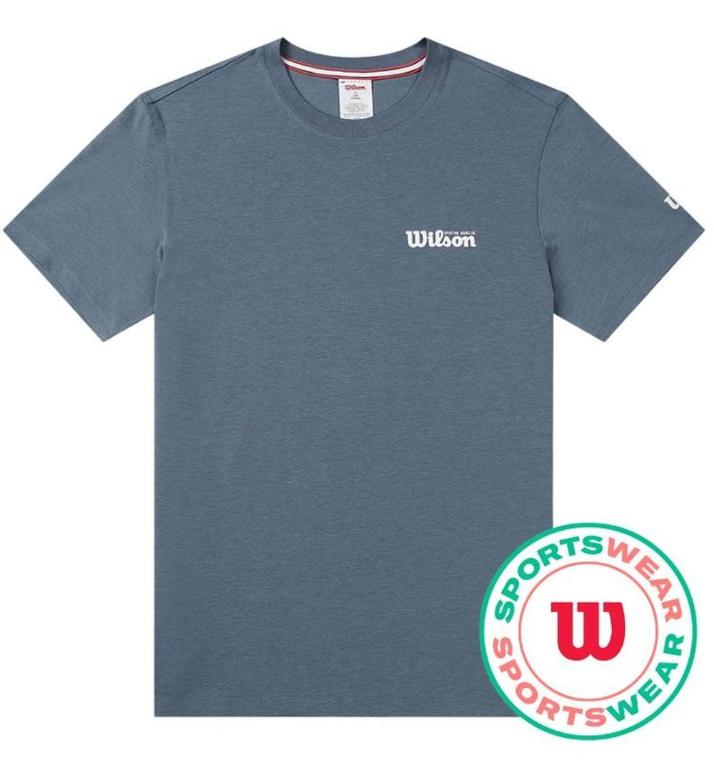 Мужская теннисная футболка Wilson Easy Street - небесный