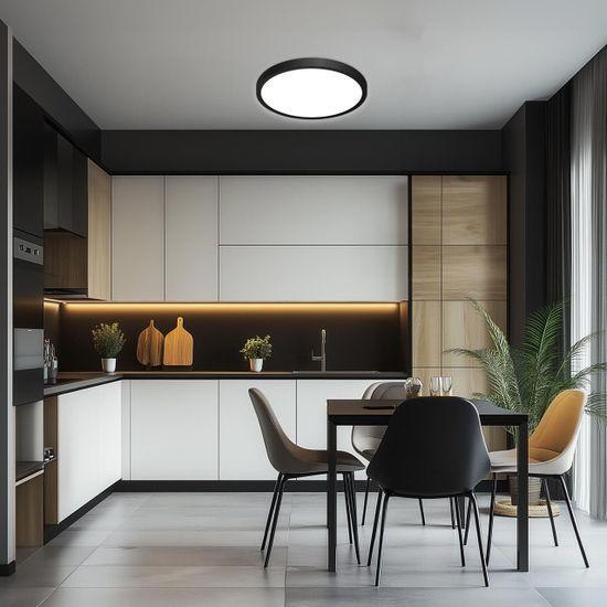 CL738321V Бейсик Черный Св-к Накл. LED 32W*Мульти