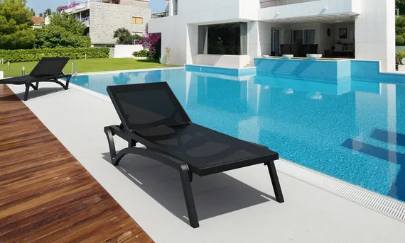 Шезлонг Pacific черный