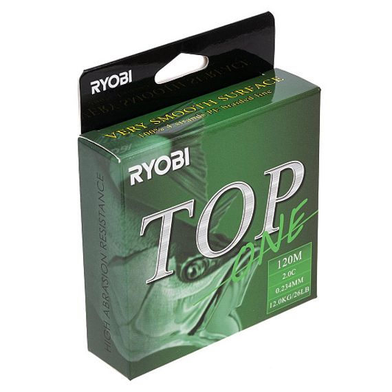 Шнур TOP PE4X-120M 2,0/d-0.234mm Dark green Ryobi