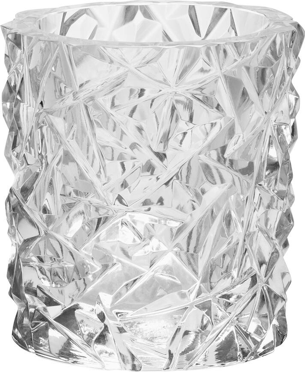 Подсвечник Orrefors Carat, хрусталь, 9,2 6,4 см, прозрачный