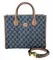 Маленькая сумка-тоут Gucci GG Supreme из парусины синий