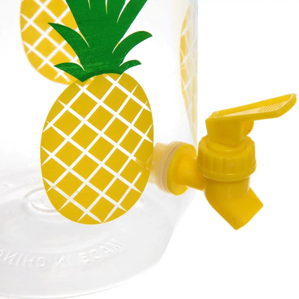 Кувшин пластиковый 3,8л «Лето» в наборе с 4-мя стаканами 650мл