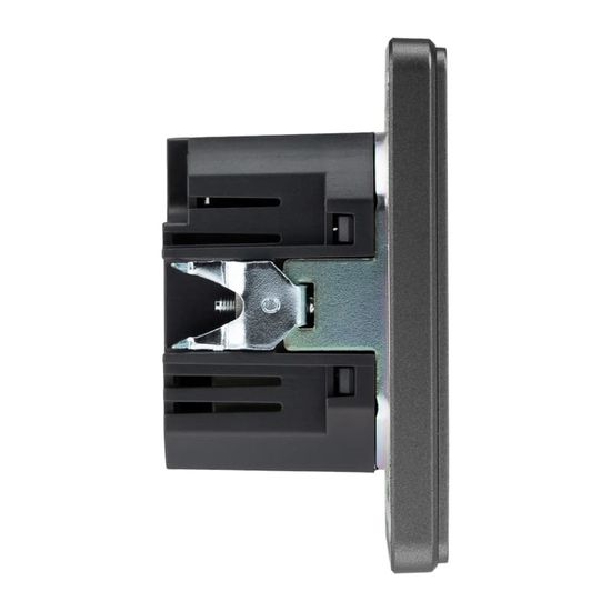 Розетка ROUND USB-A+Type-C 3А с функцией быстрой зарядки титан KRANZ