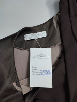 Платье Dzyn Line шоколадного цвета 48 размер