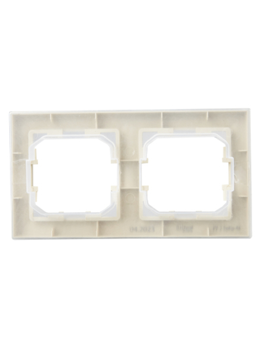 BRITE Рамка 2-местная IP44 РУ-2-БрКр-44 бежевый IEK