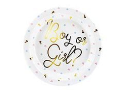 Тарелки Boy or Girl? 23 см, 6 шт, 1 уп.