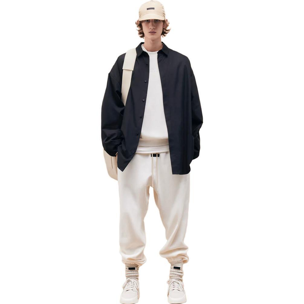 Штаны Fear of God Essentials FW23 Essent High-Rise Shorts /Cloud Dancer, 130BT232021F