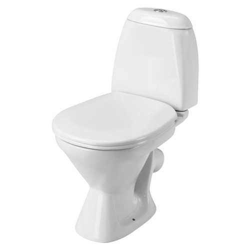 Унитаз-компакт "Римини полипропилен" (кос.вып. нижн.подв, 1-кн.арм., сид.) (Santek)