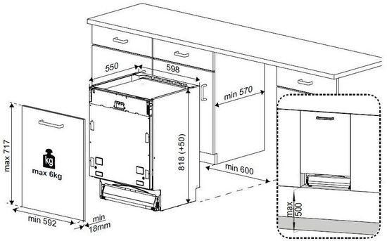 Встраиваемая посудомоечная машина Beko DIN 28430