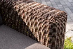 "Боно" лаунж-зона из искусственного ротанга, цвет коричневый