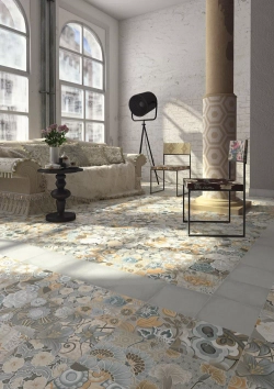 ДЕКОР FLORE GRIS 20X20 ОТ VIVES