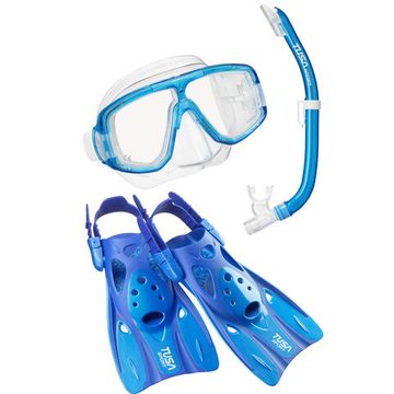 Набор маска+трубка+ласты в сумке TUSA Sport UPR-0101 синий/синий