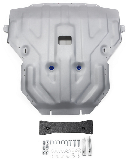 Защита картера Rival для BMW X3 F25 (V - 2.0) (xDrive20i, xDrive28i) 2010-2017/BMW X3 F25 (V - 2.0D) (xDrive20d) 2010-2017/BMW X3 F25 (V - 3.0D) (xDrive30d) 2010-2017/BMW X4 F26 (V - 2.0) (xDrive28i) 2014-2018/BMW X4 F26 (V - 3.0D) (xDrive30d) 2014-2018, штампованная, алюминий 4 мм, с крепежом, 333.0506.2