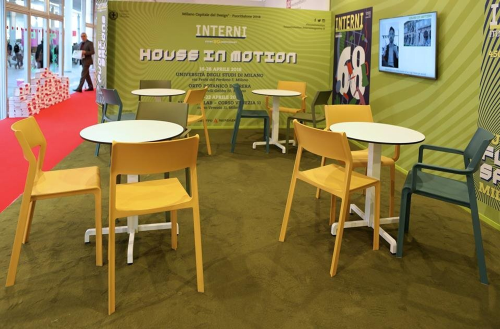 Стул пластиковый Nardi Trill Bistrot, горчичный