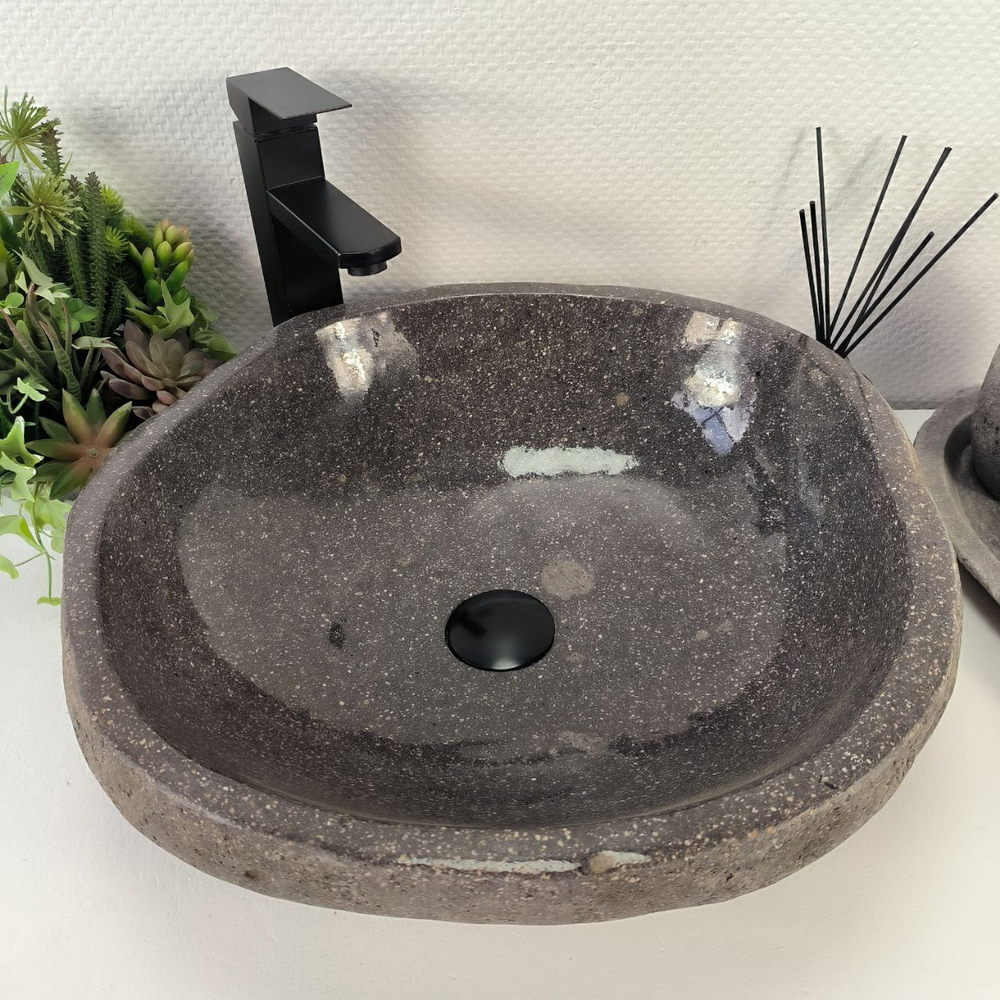 Раковина из речного камня RS-64859 48*45*15 0856
