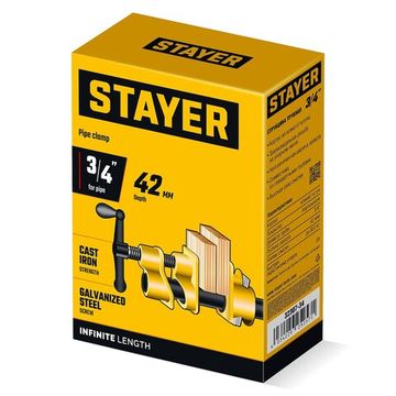 Трубная струбцина STAYER 3/4″
