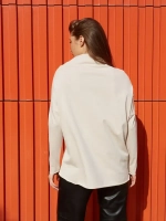 Лонгслив оверсайз бежевый