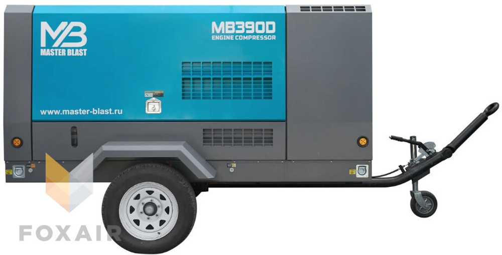Винтовой дизельный компрессор master blast mb400d-7