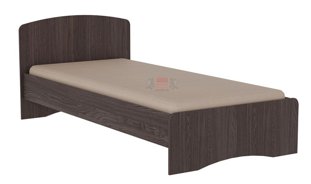 Кровать-2 одинарная с 1-ой фигурной спинкой 800*1900