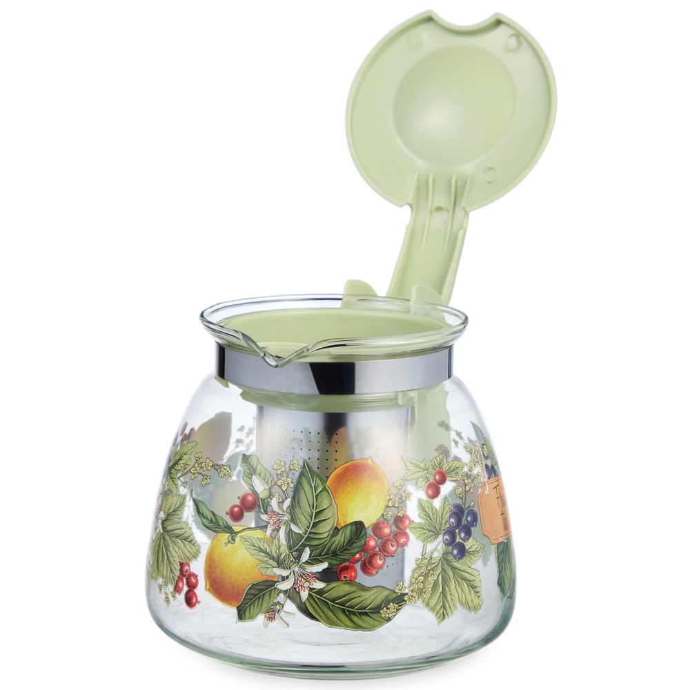 ЗАВАРОЧНЫЙ ЧАЙНИК AGNESS С ФИЛЬТРОМ "ФРУКТЫ" 900 МЛ.