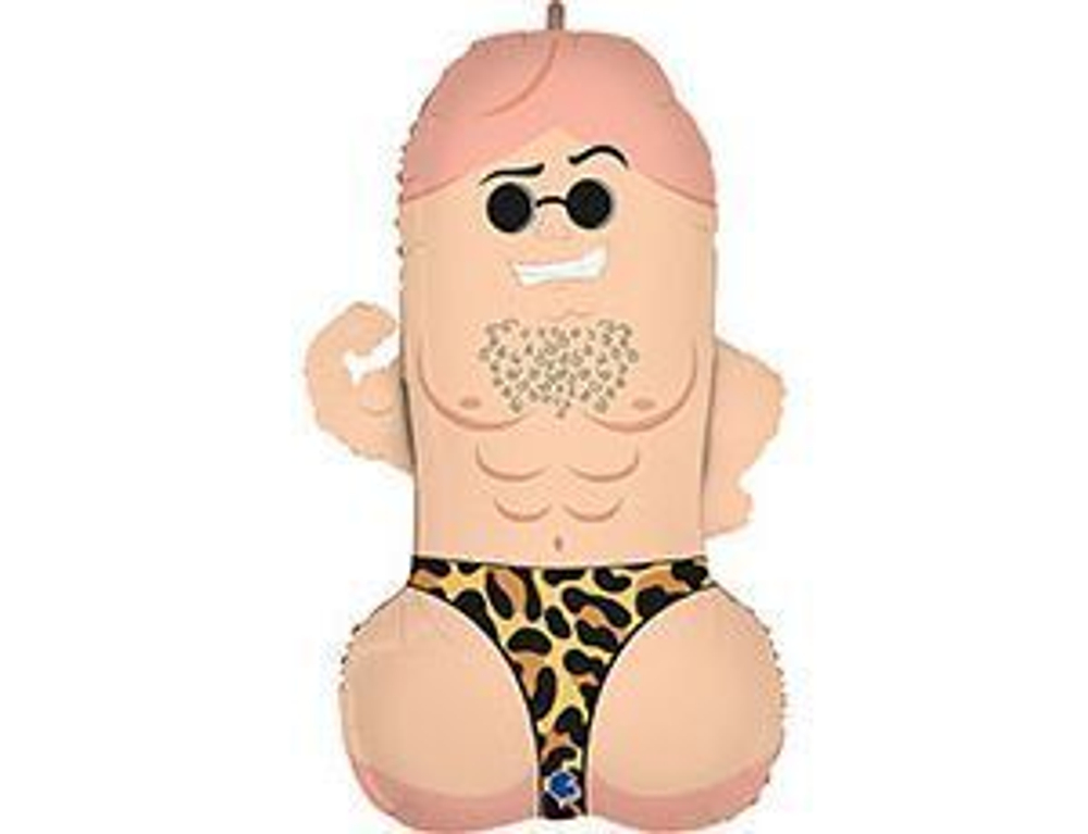 Г Фигура, Мистер Пи-Пи, Леопард, 36"/91 см, 1 шт. (В упаковке)