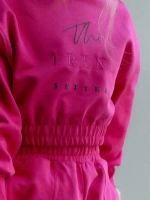 Розовый костюм для девочки на осень