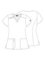 Топ медицинский женский Dickies DK616, совы, S