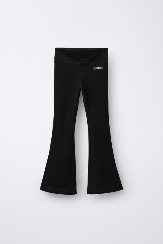 ZARA ЛЕГИНСЫ FLARE, ЧЕРНЫЙ