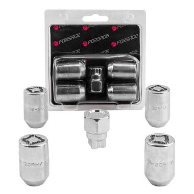 Набор секретных гаек на колесные диски 7/16''RH 5пр. Forsage F-644105