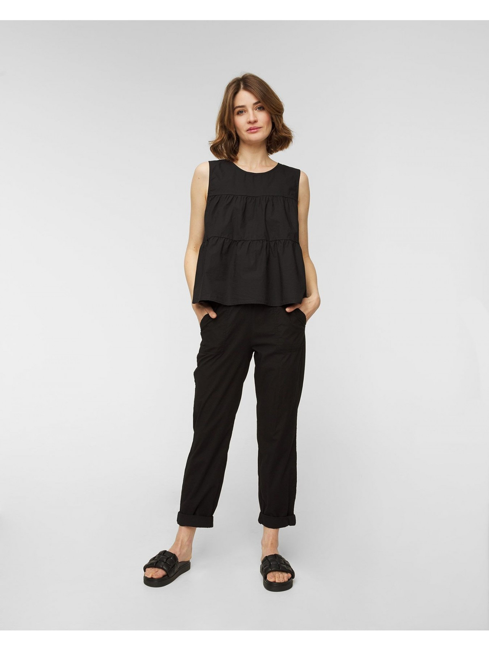 Брюки женске Poplin Straight Pants DEHA
