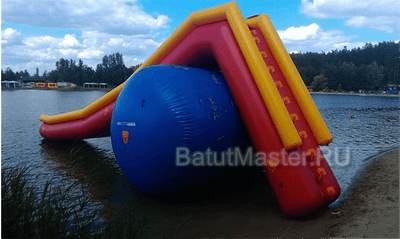 Надувная водная герметичная горка «Эльбрус» 12x5x5 м